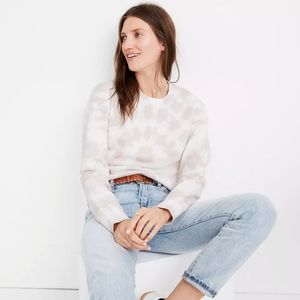 Madewell | Tie Dye Cropped Pullover Sweatshirt